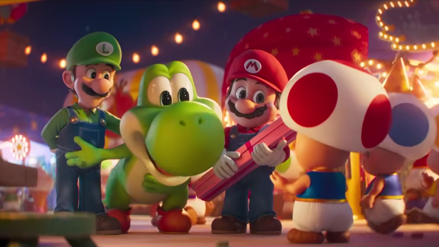 Reprodução: Super Mario Galaxy: O Filme | Yoshi Primeiro Spoiler | Universal Pictures Brasil